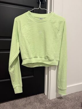 Gymshark Cropped Crewneck Sweatshirt - Light Green